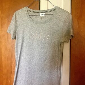 Women’s Slim Fit Grey & Rose Gold T-Shirt